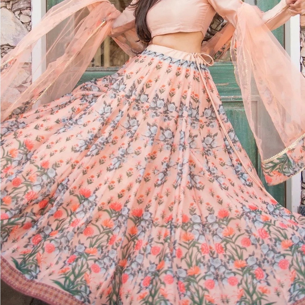 Peach Lehenga